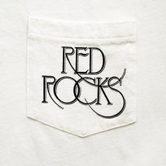 Red Rocks Colorado Tee Shirt. Pocket Crop Top.