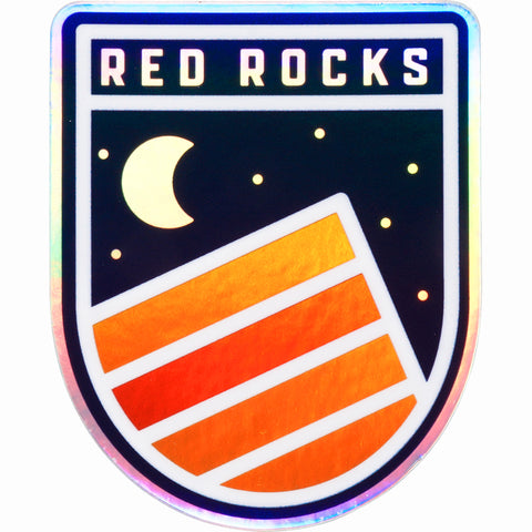 Red Rocks Hologram Sticker
