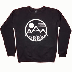 Coloradical Colorado Vibe Mountain Logo Black Sweatshirt