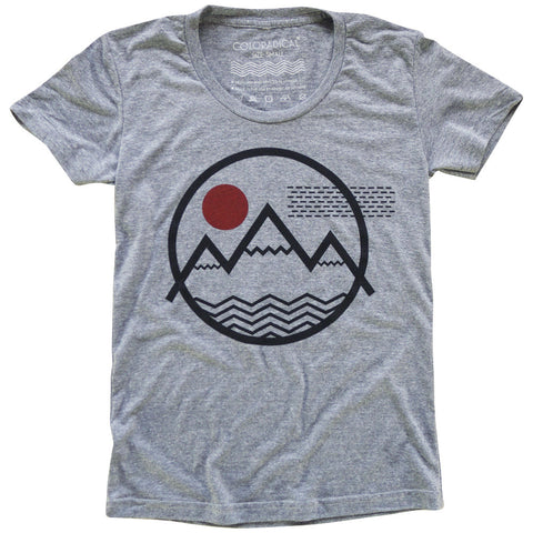 Vibe Mountain T-Shirt (Women's Grey)
