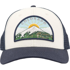 Colorado Mountain Trucker Hat (Navy / Cream)