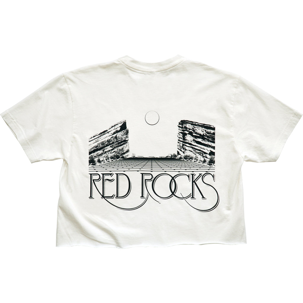Red Rocks T-Shirt. Colorado Pocket Crop Top.