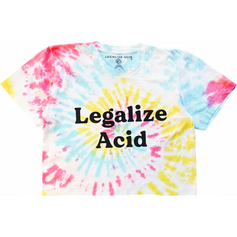 Legalize Acid Tie-Dye Crop (Primaries)