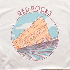 Red Rocks Crop Tee (Sand)