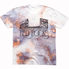 Red Rocks Tie Dye T-Shirt. Colorado Snow Dye by Snowdyed.