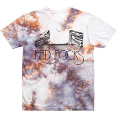 Red Rocks Tie-Dye Tee Shirt. Colorado Snow Dye by Snowdyed.