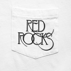 Red Rocks Pocket Tee (White)
