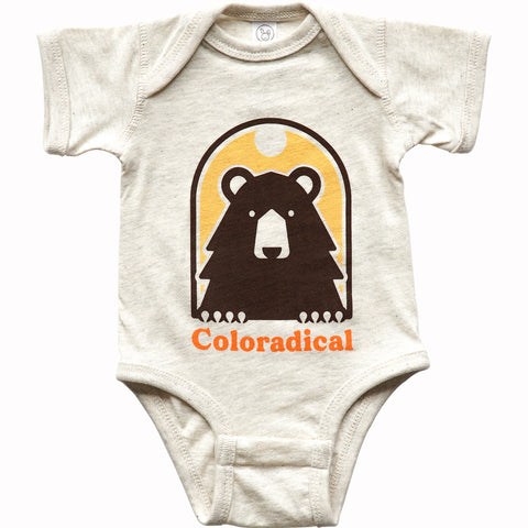 Window Bear Colorado Baby Onesie