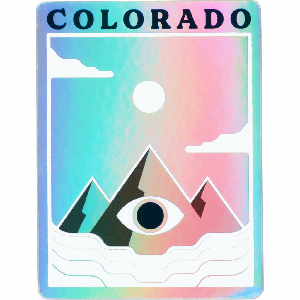 Colorado Eye Mountain Hologram Sticker