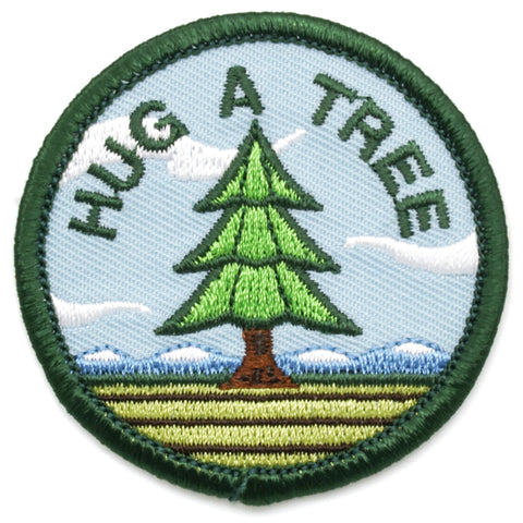 Embroidered Hug A Tree Patch