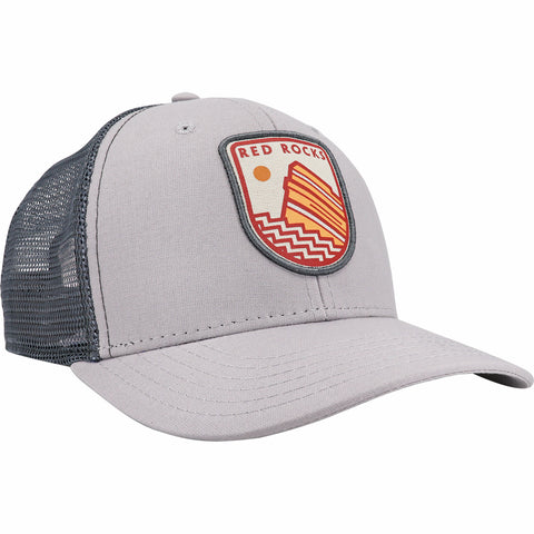 Red Rocks Icon Trucker Hat (Steel)