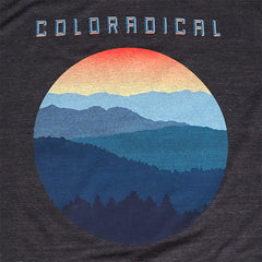 Coloradical Colorado Sunset Circle Print T Shirt