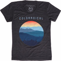 Coloradical Colorado Sunset Circle Women's T Shirt