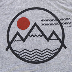Coloradical Colorado Three Mountains with Circle Logo Men's T Shirt